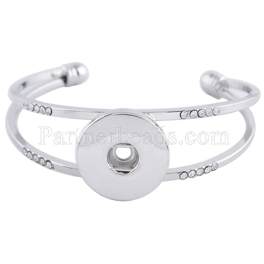 21108 - Snap Jewelry - 20mm - Bracelet - Metal - 1 Snap