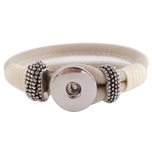 21216 - Snap Jewelry - 20mm - Bracelet - Leather - 1 Snap