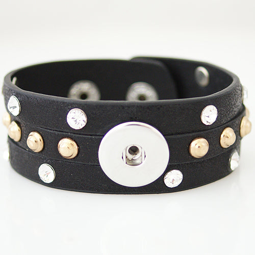21221 - Snap Jewelry - 20mm - Bracelet - Leather - 1 Snap