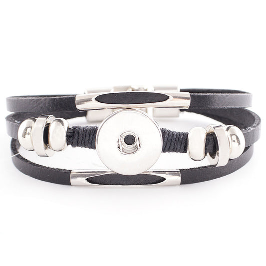 21230 - Snap Jewelry - 20mm - Bracelet - Leather - 1 Snap