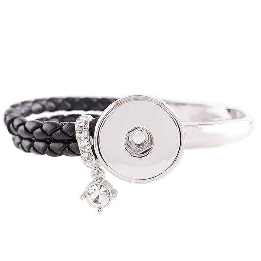 21268 - Snap Jewelry - 20mm - Bracelet - Leather/Metal - 1 Snap