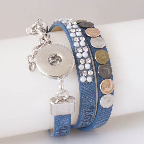 21270 - Snap Jewelry - 20mm - Bracelet - Leather - 1 Snap