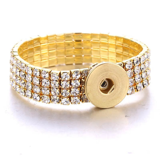 21404 - Snap Jewelry - 20mm - Bracelet - Rhinestones - 1 Snap