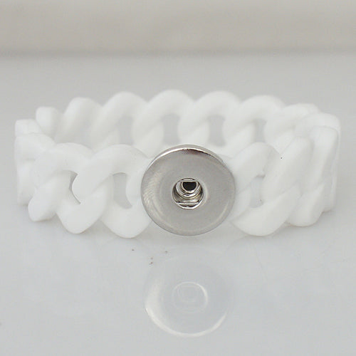 21602 - Snap Jewelry - 20mm - Bracelet - Silicone - 1 Snap