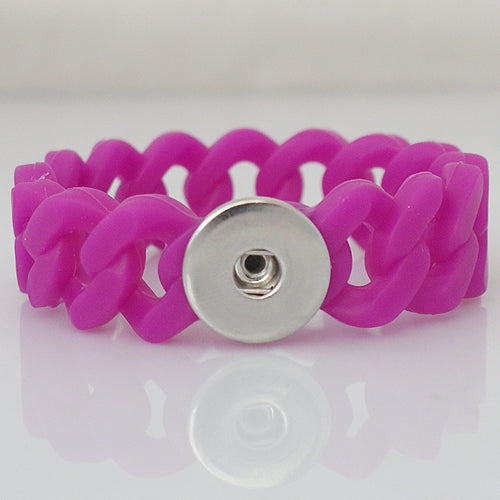 21605 - Snap Jewelry - 20mm - Bracelet - Silicone - 1 Snap