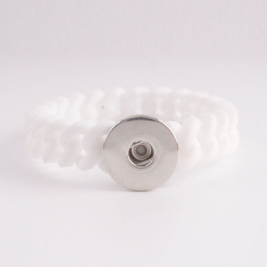 21608 - Snap Jewelry - 20mm - Bracelet - Silicone - 1 Snap
