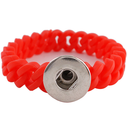 21613 - Snap Jewelry - 20mm - Bracelet - Silicone - 1 Snap