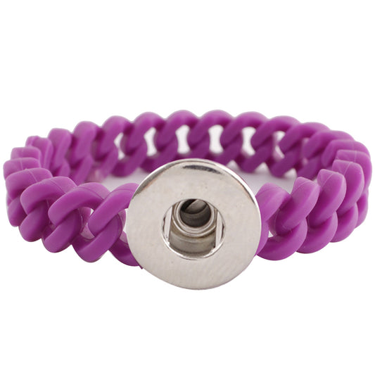 21615 - Snap Jewelry - 20mm - Bracelet - Silicone - 1 Snap