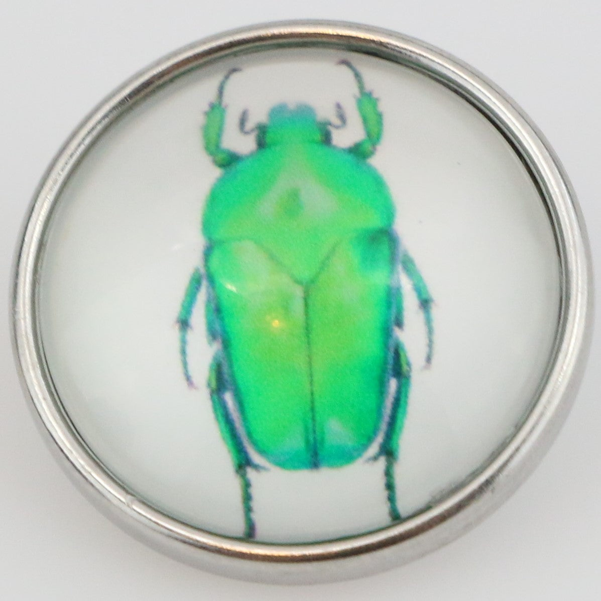 40107 - Snap - 20mm - Bright Green Beetle