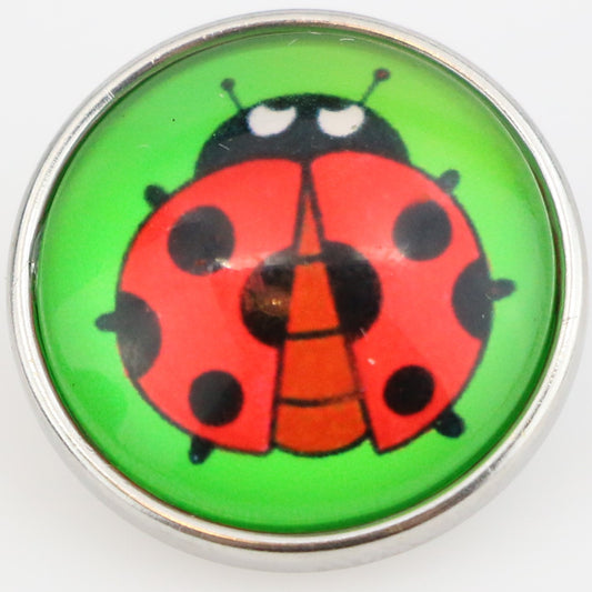 40130 - Snap - 20mm - Red Ladybug - Open Wings