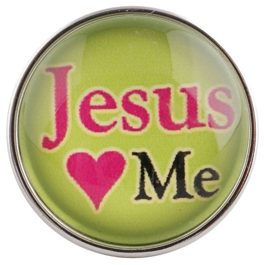 40302 - Snap - 20mm - Jesus "Hearts" Me