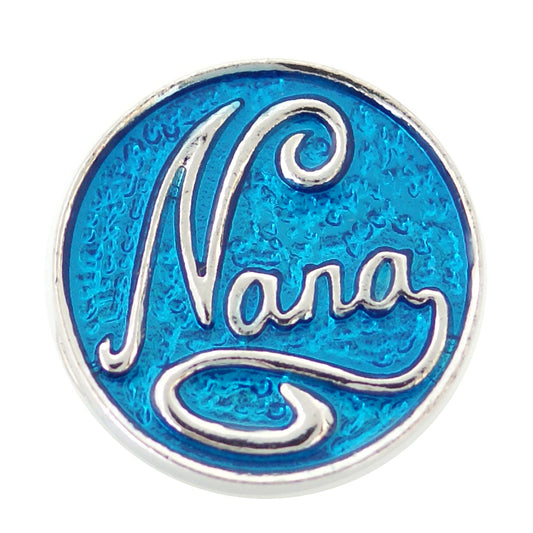 40350 - Snap - 20mm - "Nana" on Blue Background