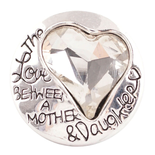 40360 - Snap - 20mm - Mother/Daughter Love - Clear Heart