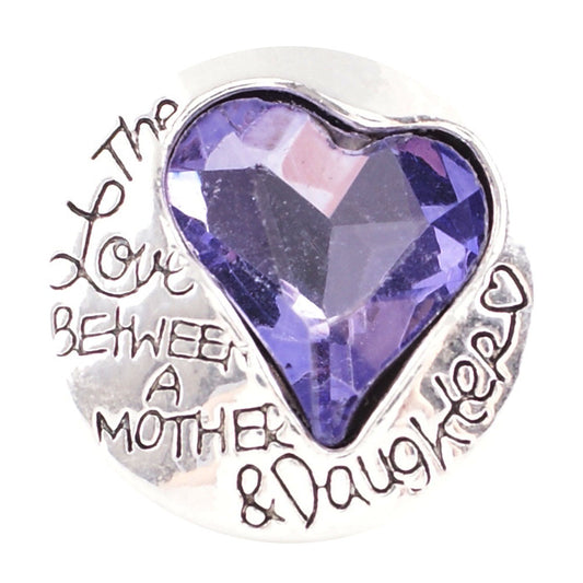 40361 - Snap - 20mm - Mother/Daughter Love - Purple Heart
