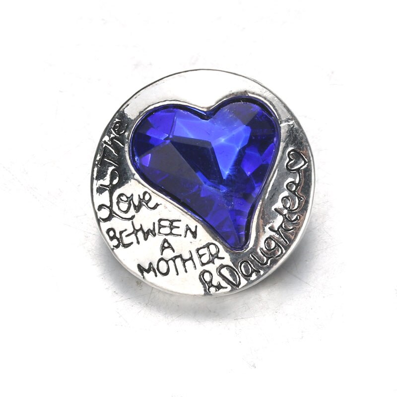 40362 - Snap - 20mm - Mother/Daughter Love - Blue Heart