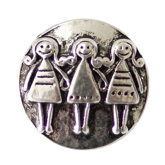 40365 - Snap - 20mm - Silver - 3 Sisters