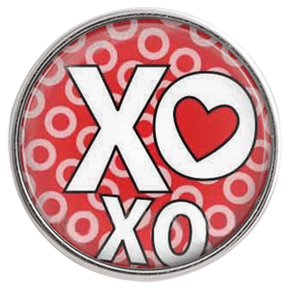 40404 - Snap - 20mm - XO with Heart