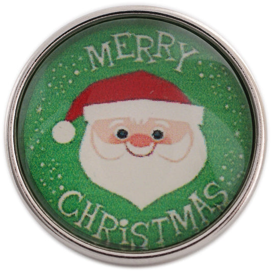 40527 - Snap - 20mm - Santa Claus - "Merry Christmas"