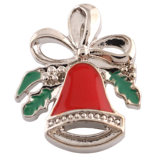 40626 - Snap - 20mm - Red Bell with Silver and Green Trim