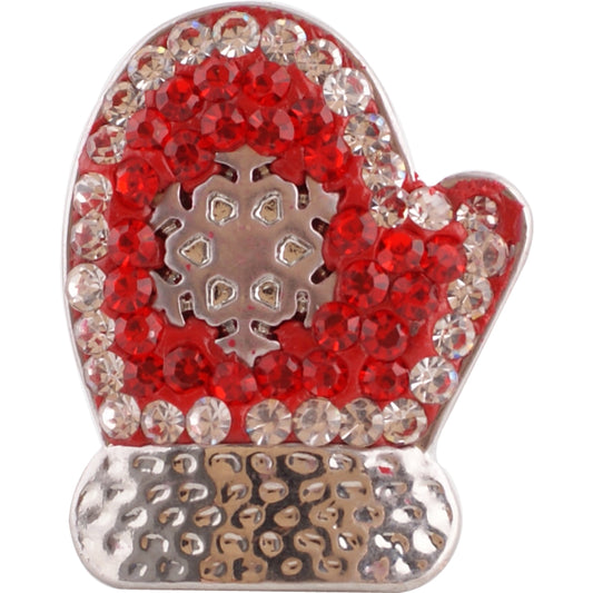 40727 - Snap - 20mm - Red Rhinestone MItten