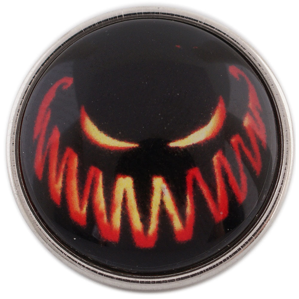 41021 - Snap - 20mm - Scary Jack-O-Lantern Face