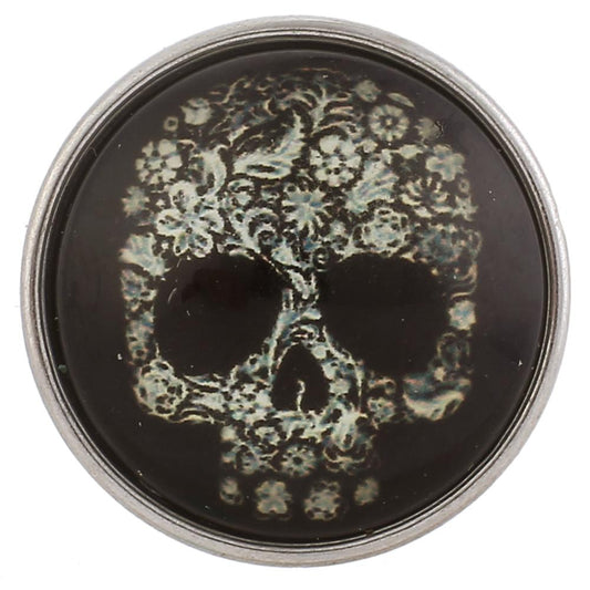 41120 - Snap - 20mm - "Flower" Skull