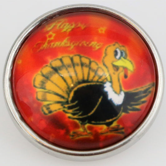 41206 - Snap - 20mm - Turkey - Happy Thanksgiving