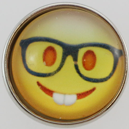 43106 - Snap - 20mm - Emoji - "Nerd" Face