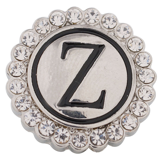 44025 - Snap - 20mm - Letter "Z" - Rhinestones