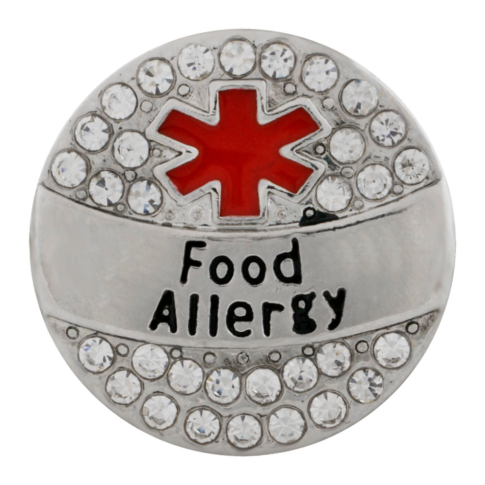 50008 - Snap - 20mm - Medic Alert - "Food Allergy"