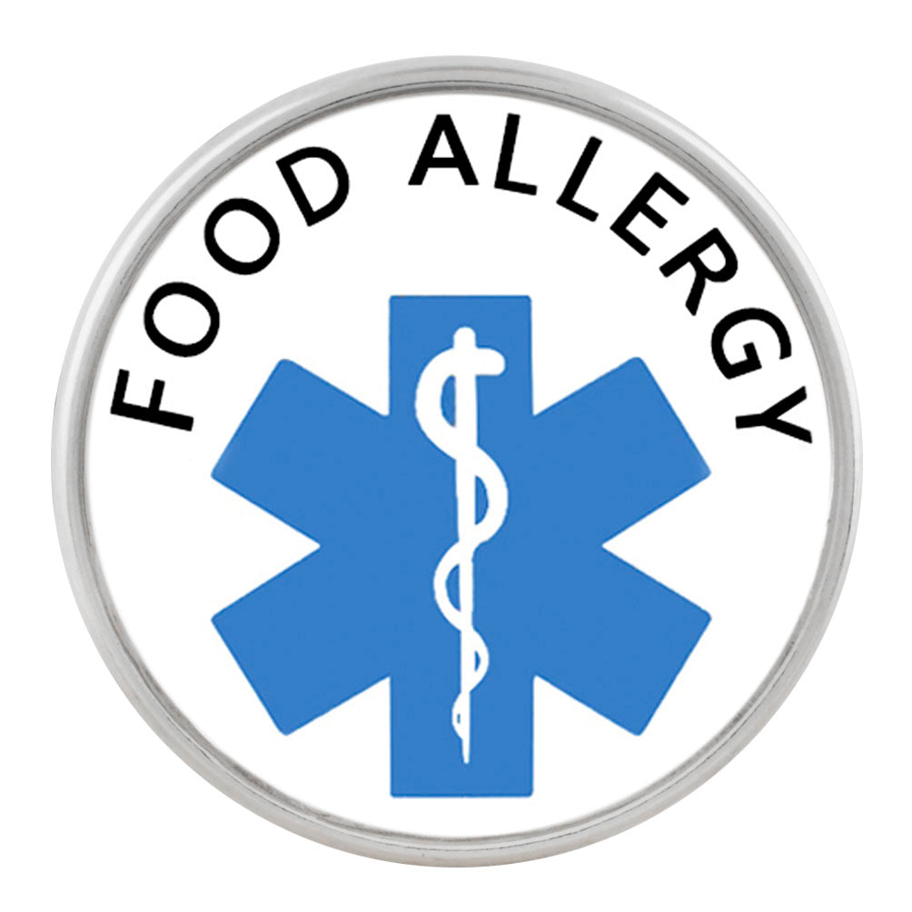 50009 - Snap - 20mm - Medic Alert - "Food Allergy"