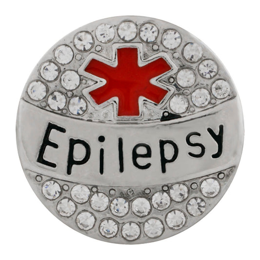 50016 - Snap - 20mm - Medic Alert - "Epilepsy"