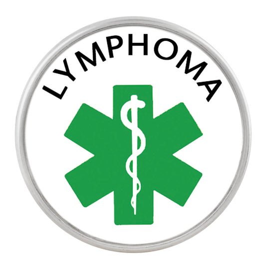 50018 - Snap - 20mm - Medic Alert - "Lymphoma"