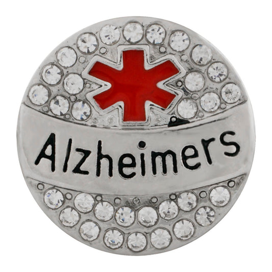 50019 - Snap - 20mm - Medic Alert - "Alzheimers"