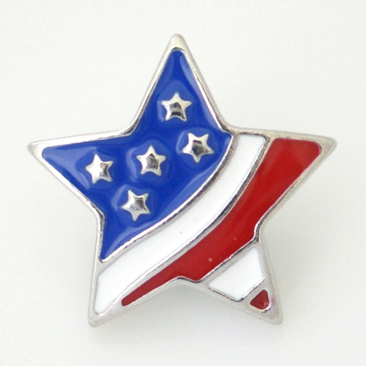 54002 - Snap - 20mm - American Flag - Star Shape
