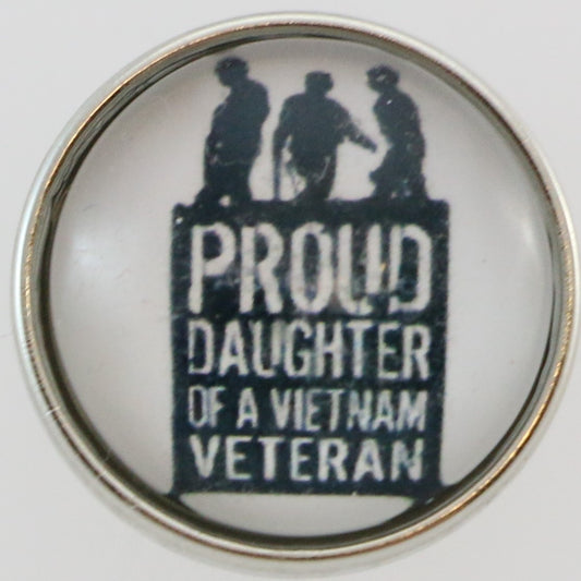 54012 - Snap - 20mm - "Proud Daughter of a Vietnam Veteran"