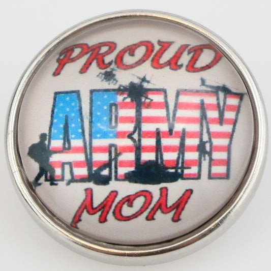 54025 - Snap - 20mm - PROUD ARMY MOM