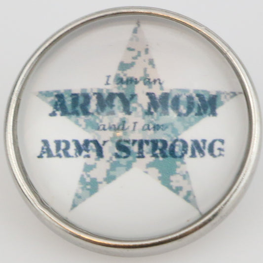 54026 - Snap - 20mm - ARMY MOM - ARMY STRONG
