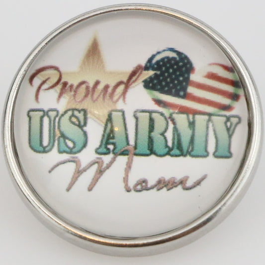 54031 - Snap - 20mm - Proud US ARMY Mom