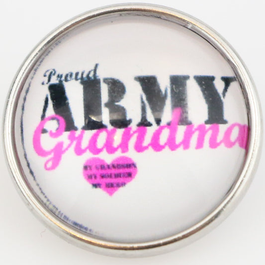 54036 - Snap - 20mm - Proud ARMY Grandma