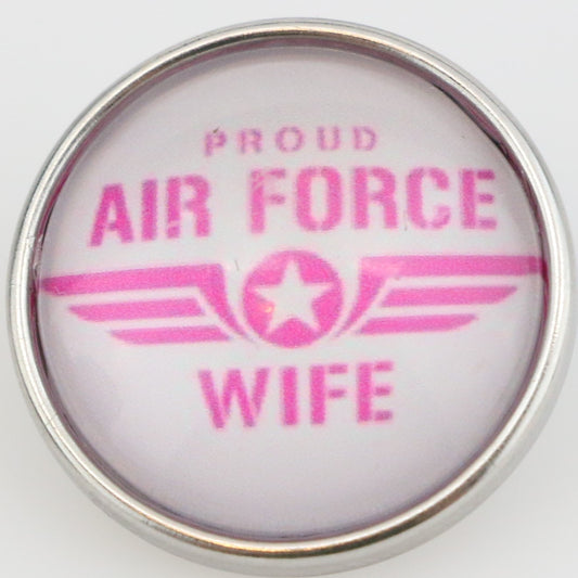 54051 - Snap - 20mm - PROUD AIR FORCE WIFE