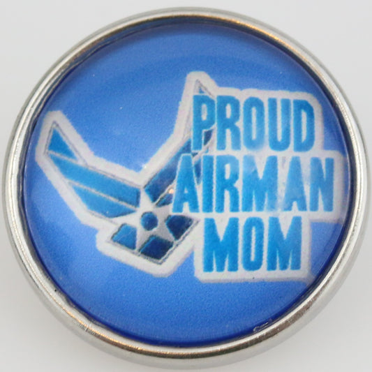 54057 - Snap - 20mm - PROUD AIRMAN MOM