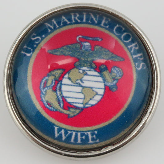 54068 - Snap - 20mm - U.S. MARINE CORPS WIFE