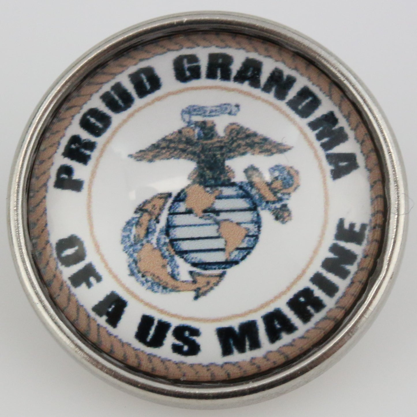 54074 - Snap - 20mm - PROUD GRANDMA OF A US MARINE