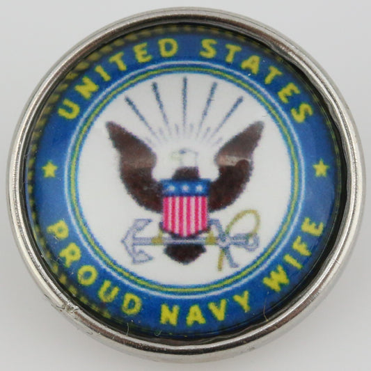 54078 - Snap - 20mm - UNITED STATES - PROUD NAVY WIFE