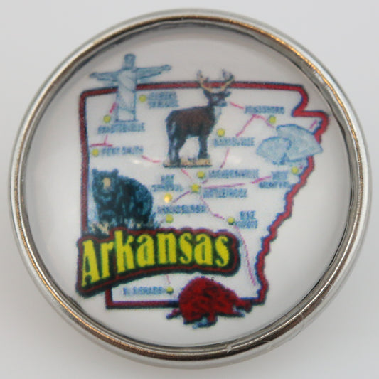 55003 - Snap - 20mm - US State - Arkansas