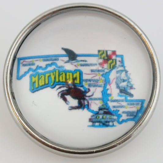 55019 - Snap - 20mm - US State - Maryland