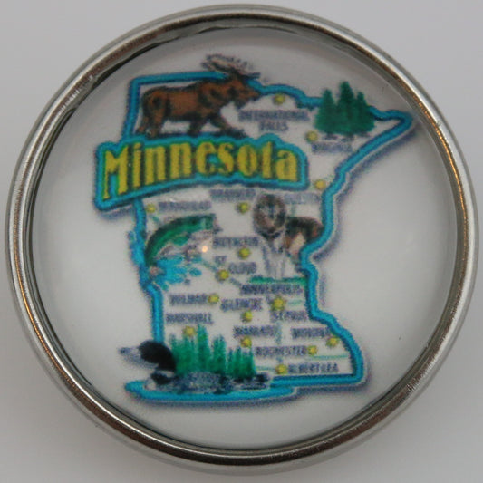55022 - Snap - 20mm - US State - Minnesota