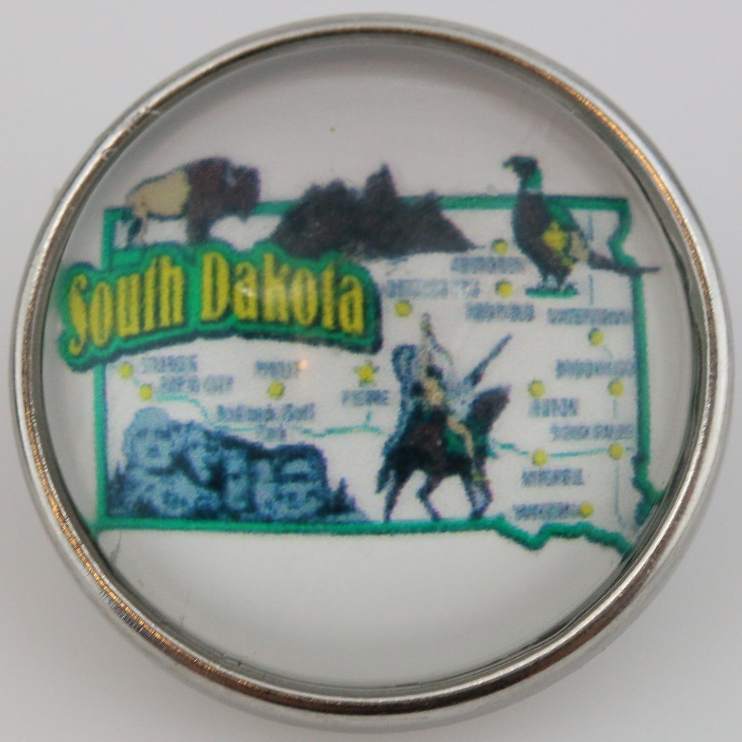 55040 - Snap - 20mm - US State - South Dakota