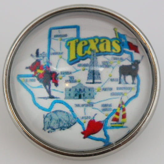 55042 - Snap - 20mm - US State - Texas
